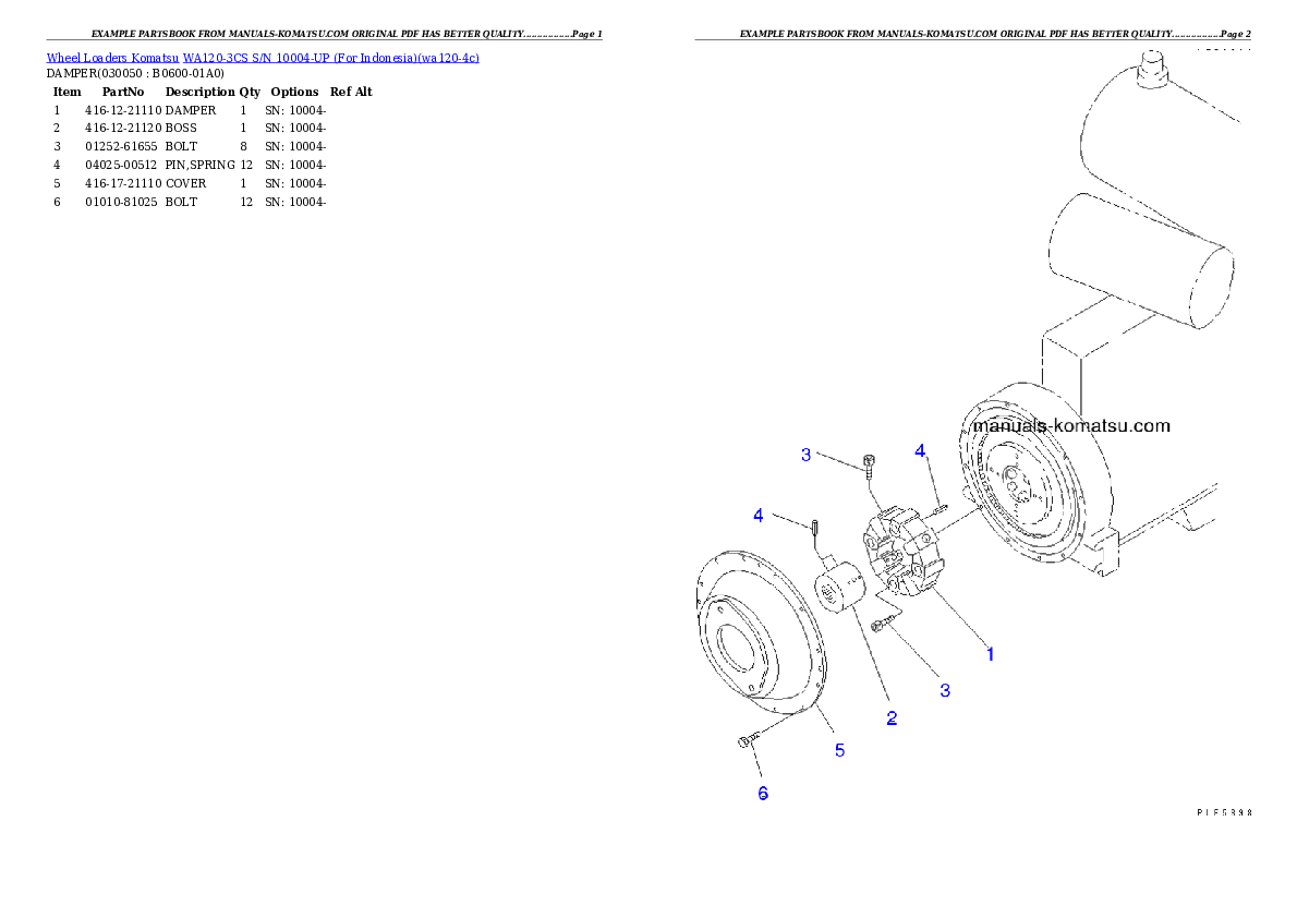 Protected: WA120-3CS S/N 10004-UP (For Indonesia) Partsbook