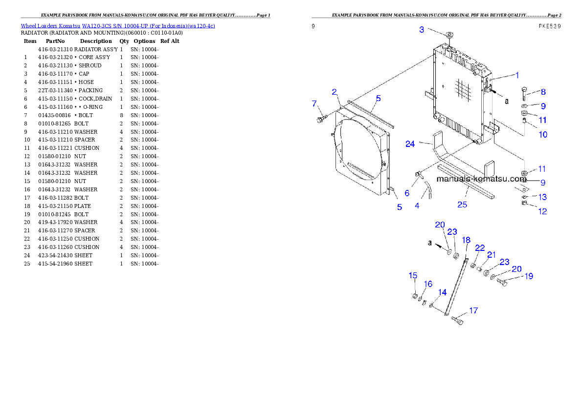 Protected: WA120-3CS S/N 10004-UP (For Indonesia) Partsbook