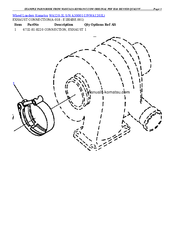 Protected: WA120-3L S/N A30001-UP Partsbook