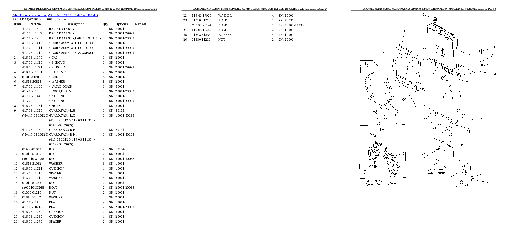 Protected: WA150-1 S/N 10001-UP Partsbook