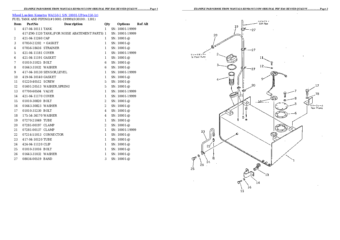 Protected: WA150-1 S/N 10001-UP Partsbook