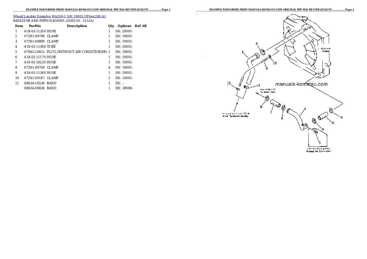 Protected: WA200-1 S/N 10001-UP (Overseas Version) Partsbook