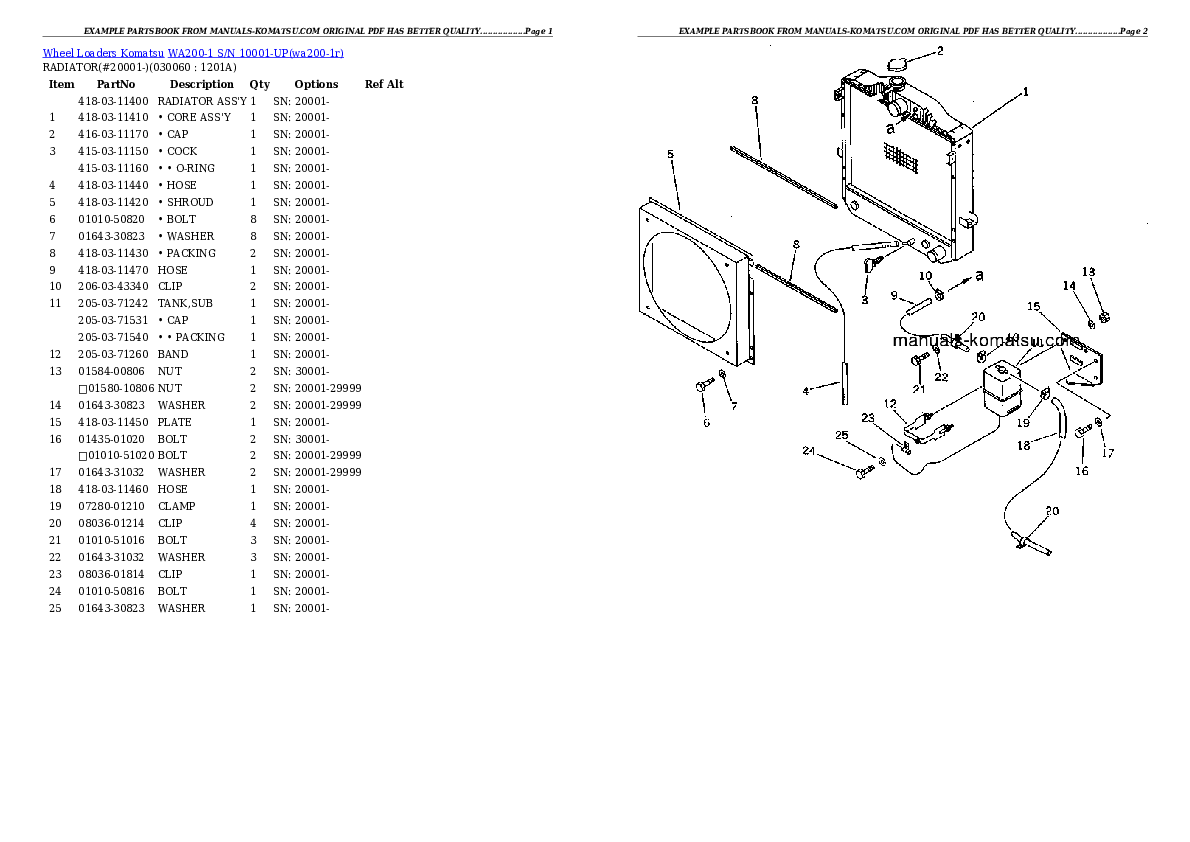 Protected: WA200-1 S/N 10001-UP (Overseas Version) Partsbook