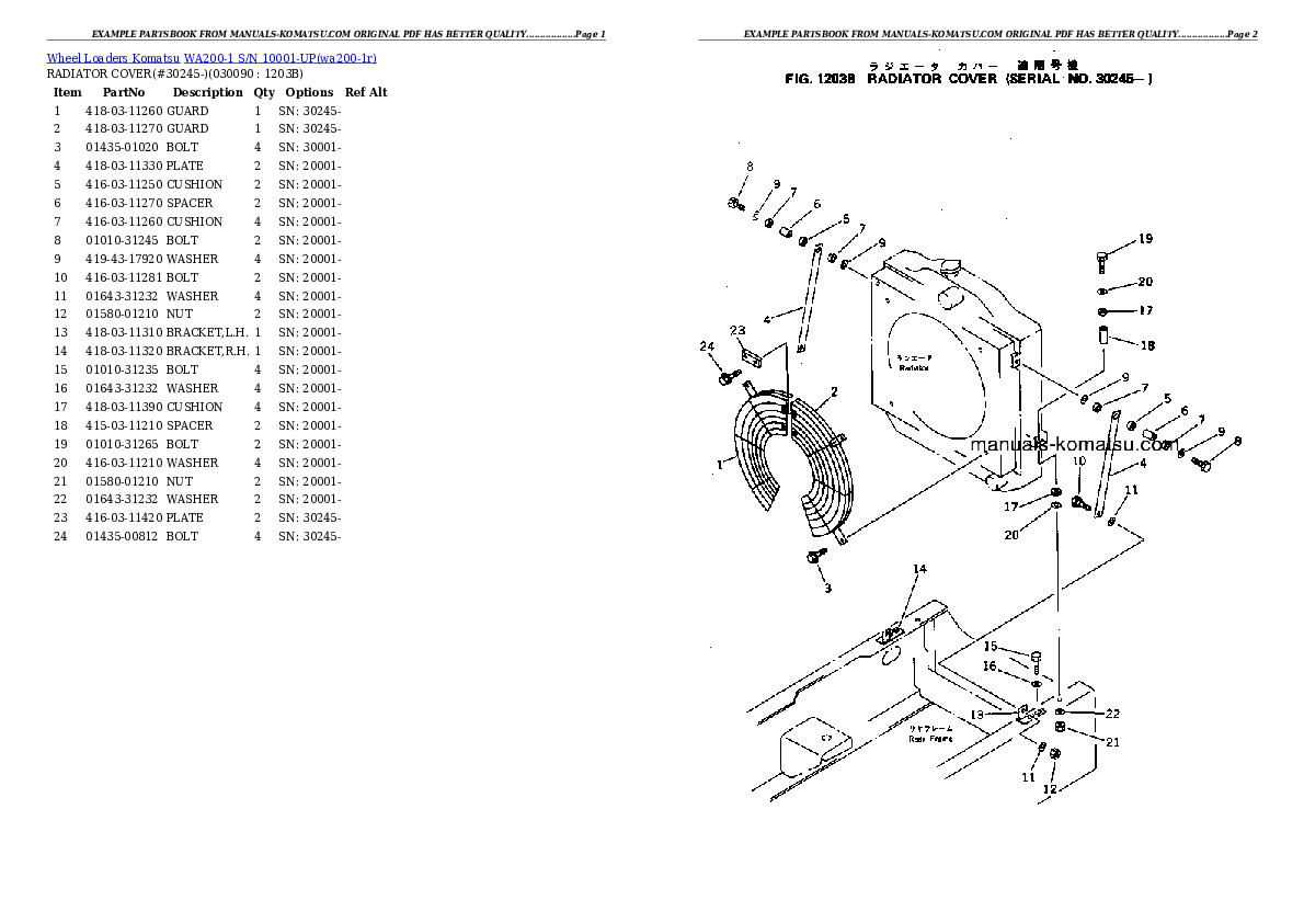 Protected: WA200-1 S/N 10001-UP (Overseas Version) Partsbook