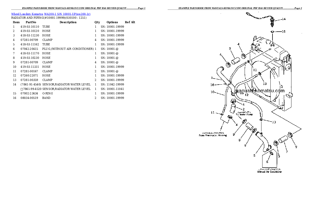 Protected: WA200-1 S/N 10001-UP (Overseas Version) Partsbook