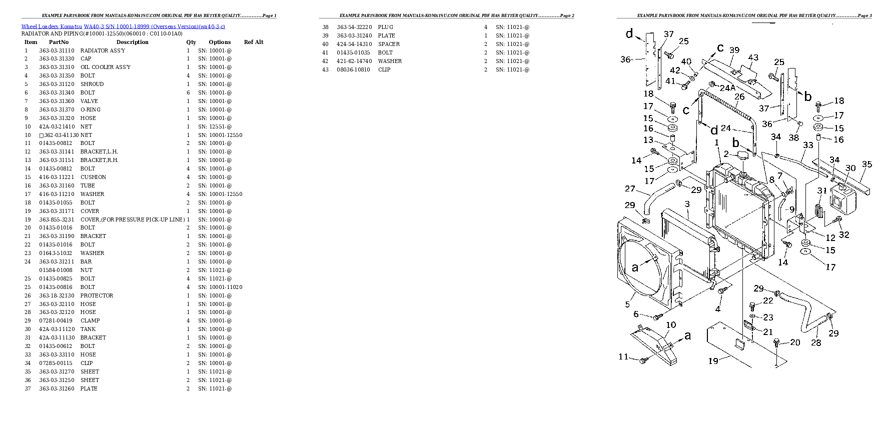 Protected: WA40-3 S/N 10001-18999 (Overseas Version) Partsbook