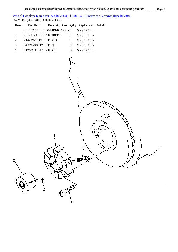 Protected: WA40-3 S/N 19001-UP (Overseas Version) Partsbook