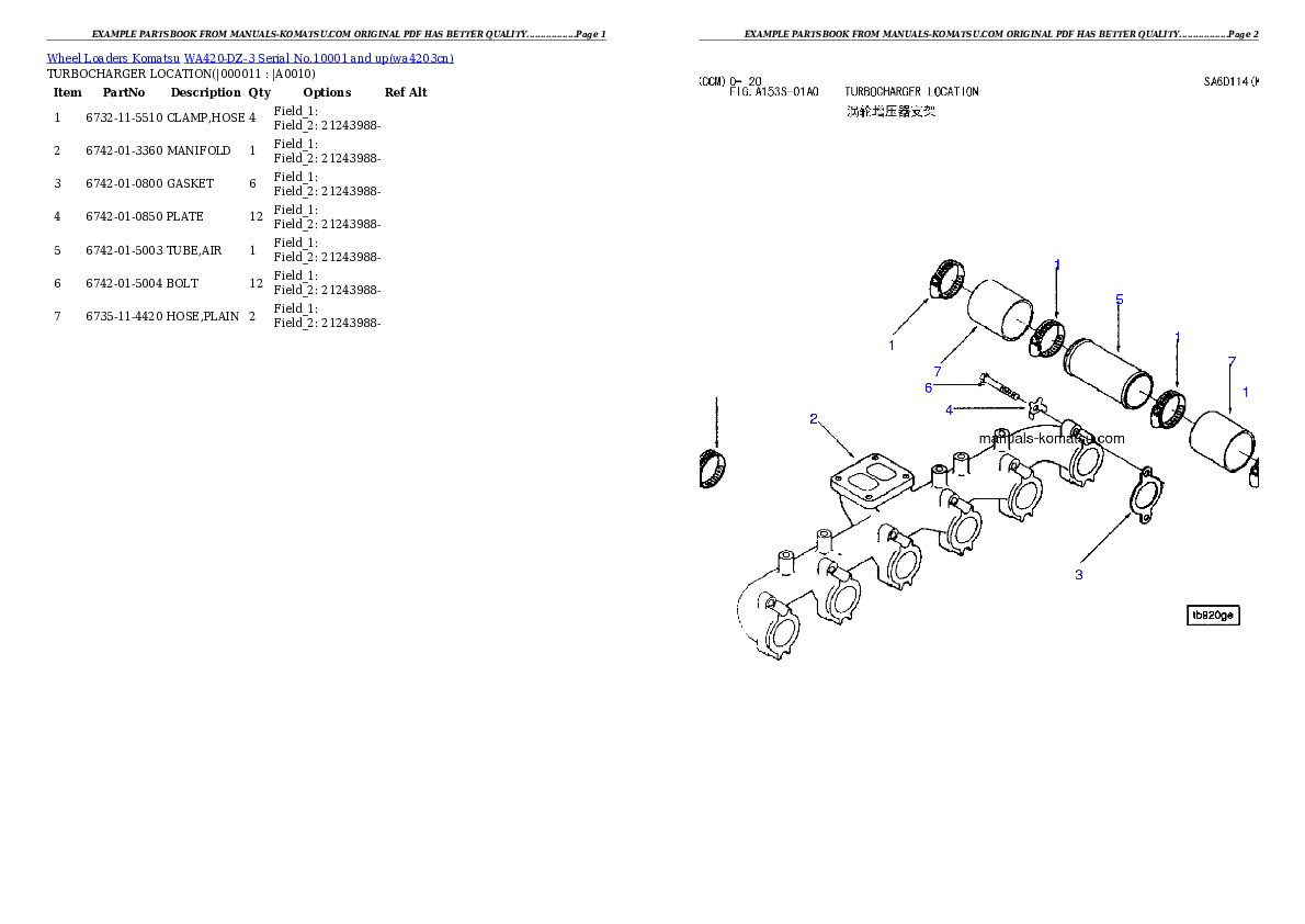Protected: WA420-DZ-3 Serial No.10001 and up Partsbook