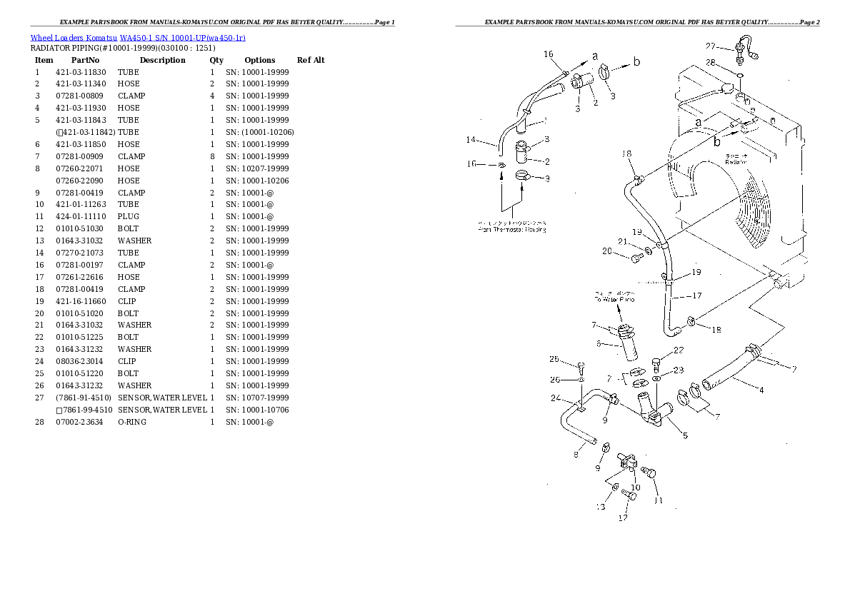 Protected: WA450-1 S/N 10001-UP Partsbook