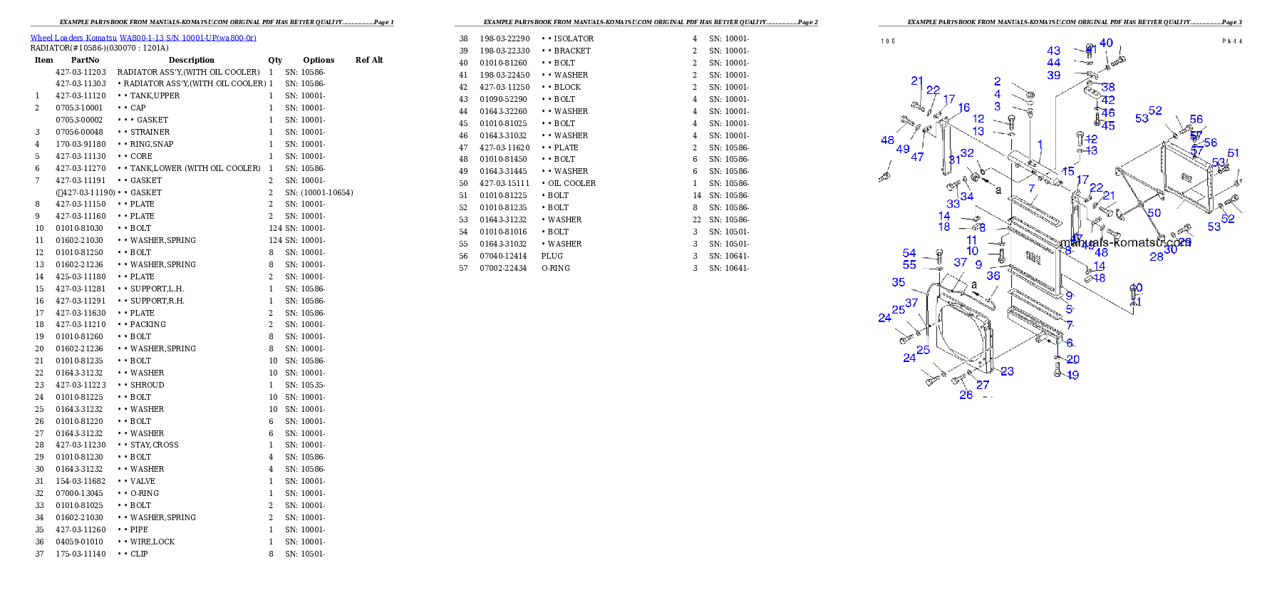 Protected: WA800-1-13 S/N 10001-UP Partsbook