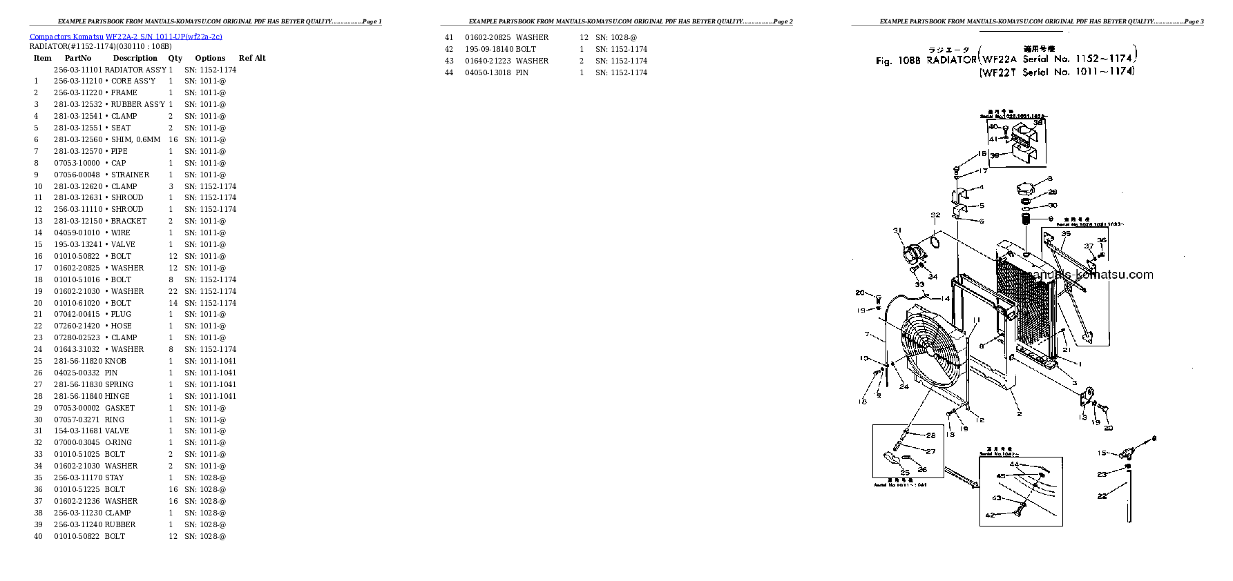 Protected: WF22A-2 S/N 1011-UP Partsbook