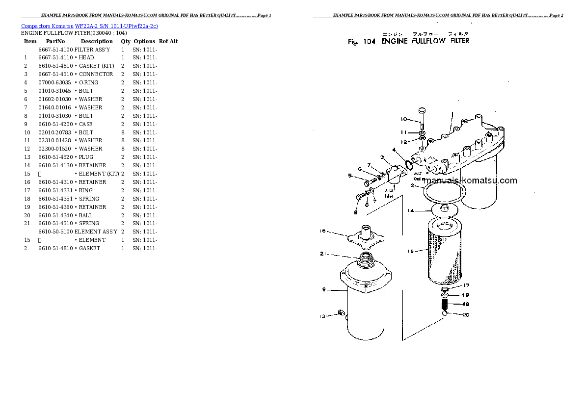 Protected: WF22A-2 S/N 1011-UP Partsbook