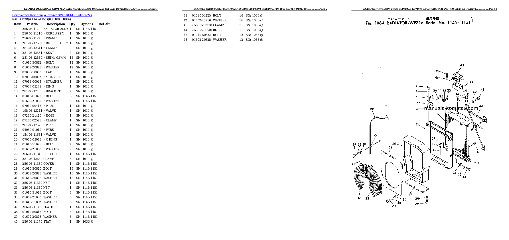 Protected: WF22A-2 S/N 1011-UP Partsbook