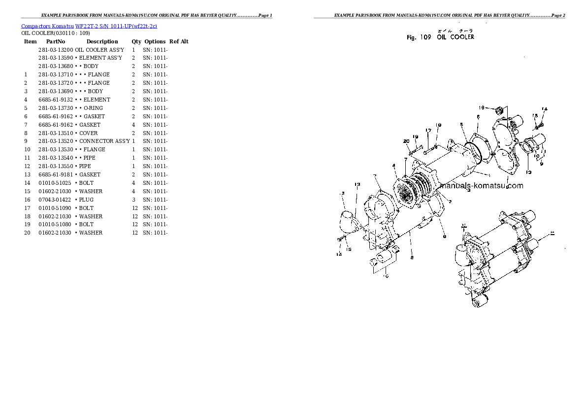 Protected: WF22T-2 S/N 1011-UP Partsbook
