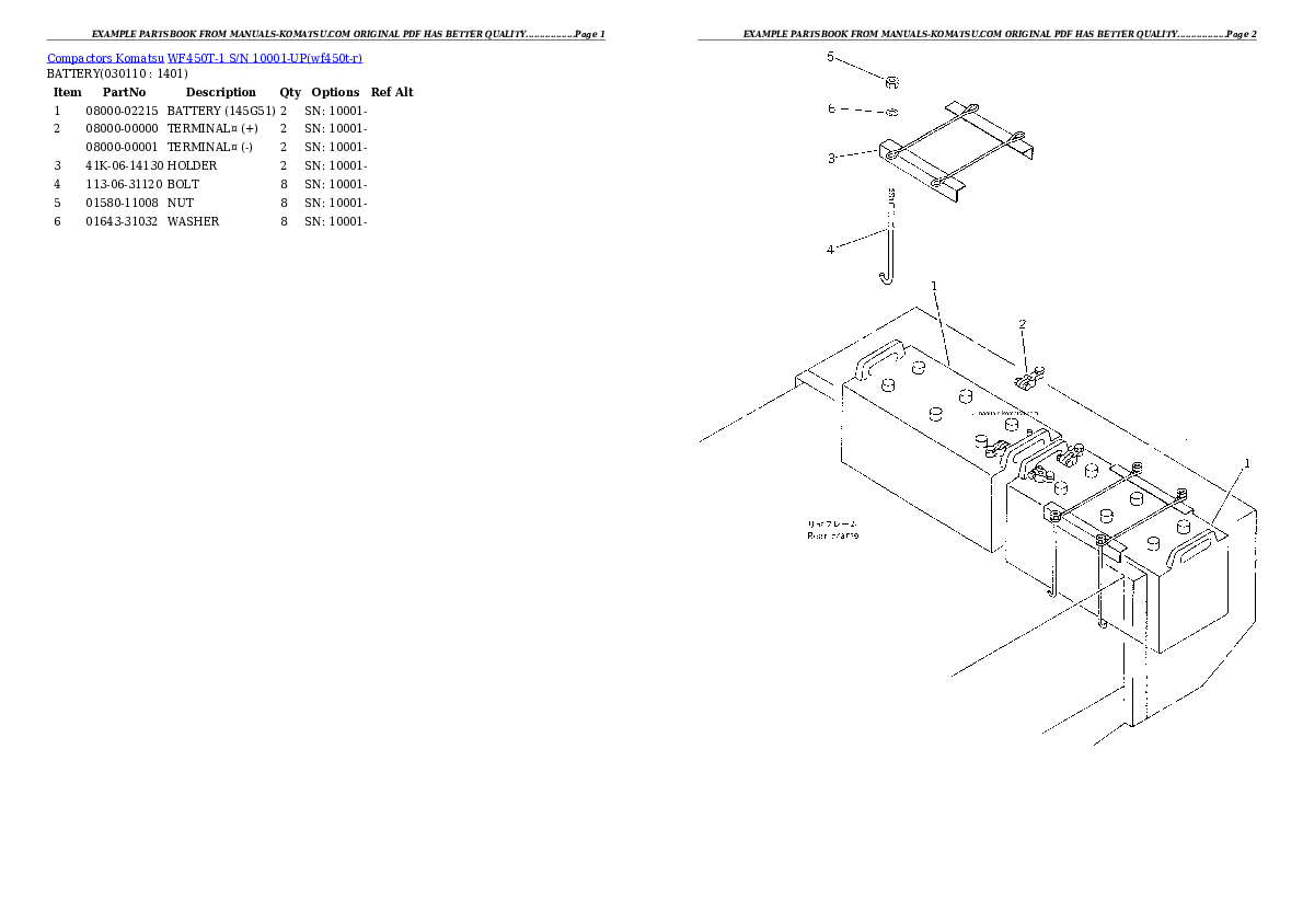 Protected: WF450T-1 S/N 10001-UP Partsbook
