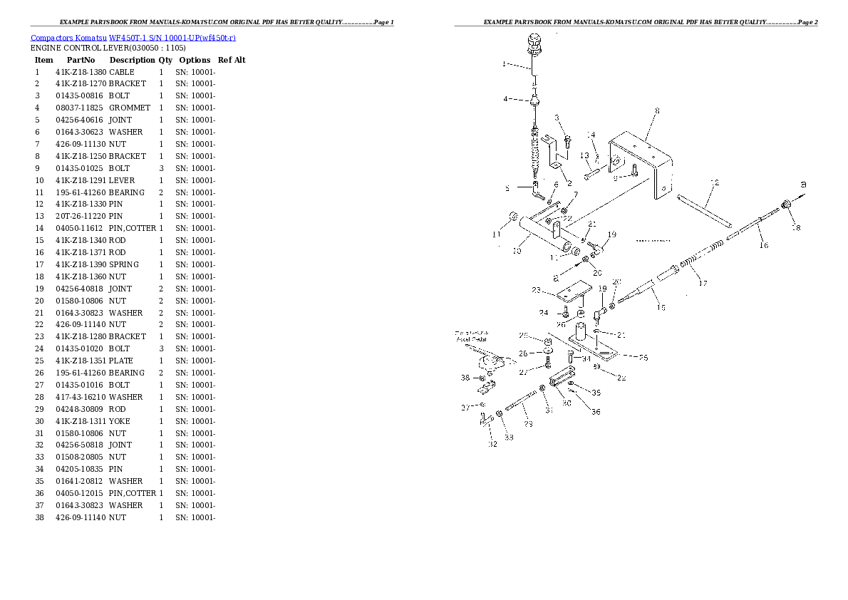 Protected: WF450T-1 S/N 10001-UP Partsbook