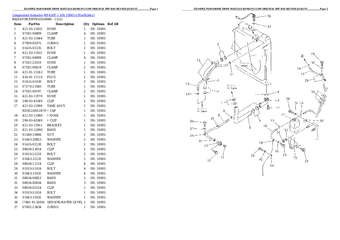 Protected: WF450T-1 S/N 10001-UP Partsbook