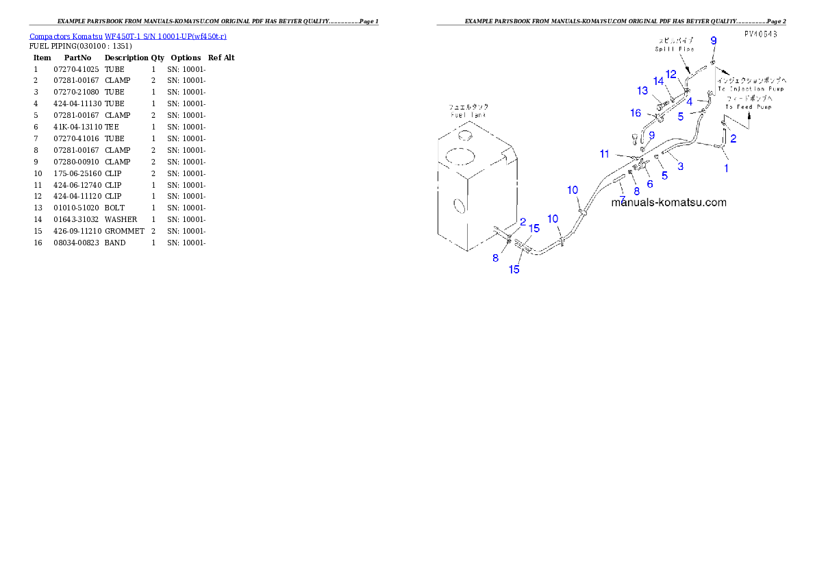 Protected: WF450T-1 S/N 10001-UP Partsbook