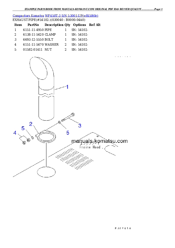 Protected: WF450T-3 S/N 53001-UP (For Komatsu Hanomag (Germany)) Partsbook
