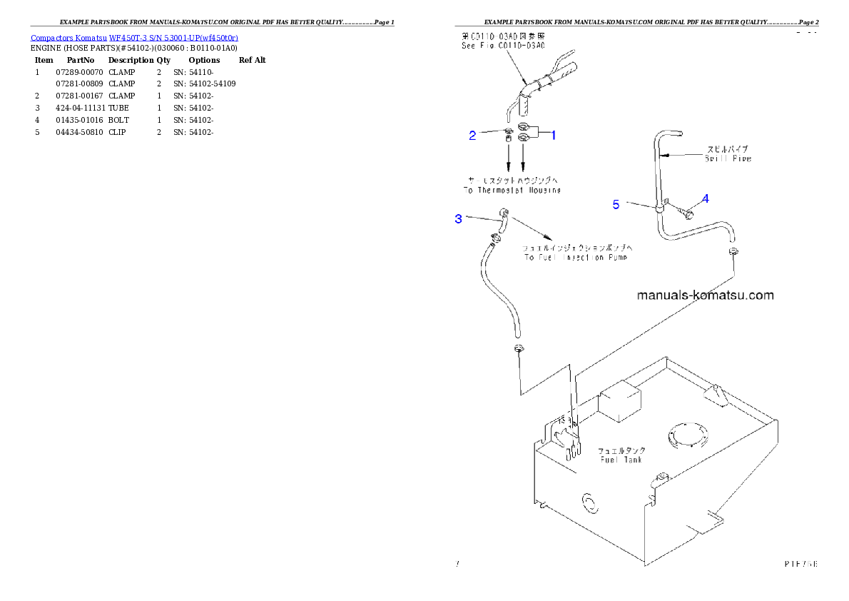 Protected: WF450T-3 S/N 53001-UP (For Komatsu Hanomag (Germany)) Partsbook