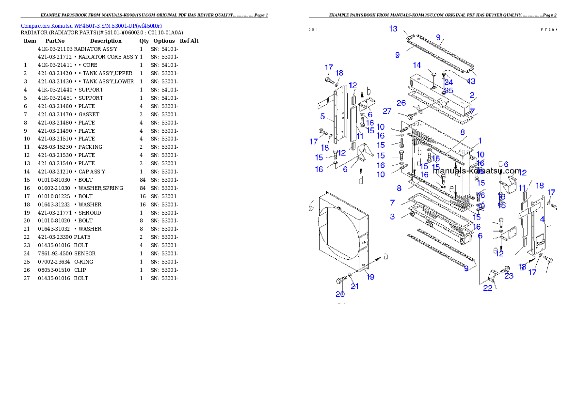 Protected: WF450T-3 S/N 53001-UP (For Komatsu Hanomag (Germany)) Partsbook