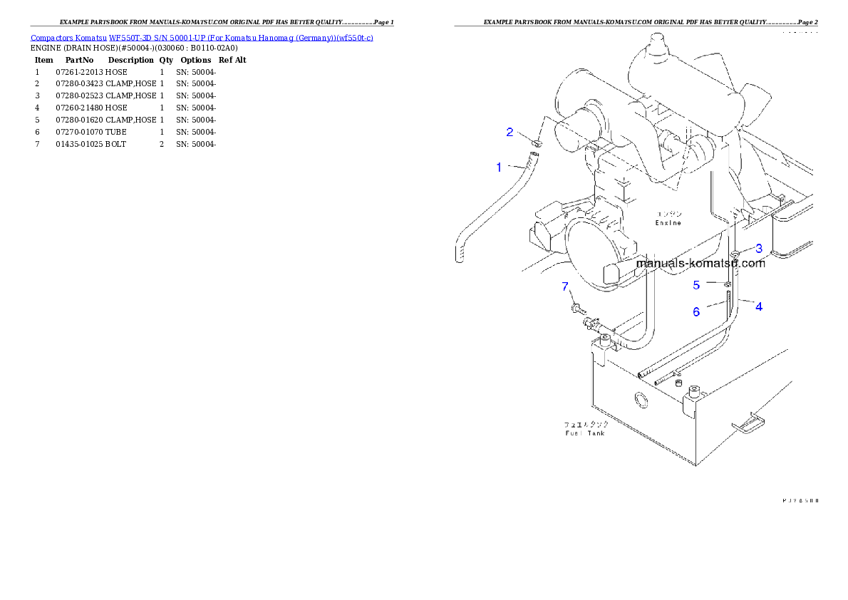 Protected: WF550T-3D S/N 50001-UP (For Komatsu Hanomag (Germany)) Partsbook