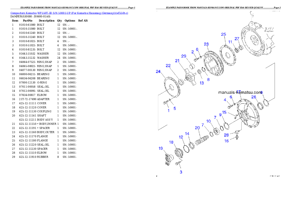 Protected: WF550T-3D S/N 50001-UP (For Komatsu Hanomag (Germany)) Partsbook