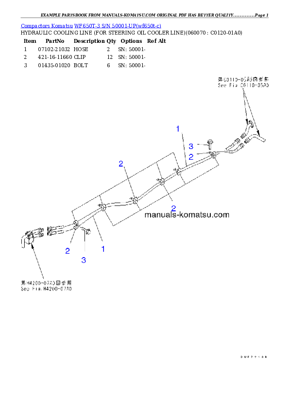 Protected: WF650T-3 S/N 50001-UP Partsbook