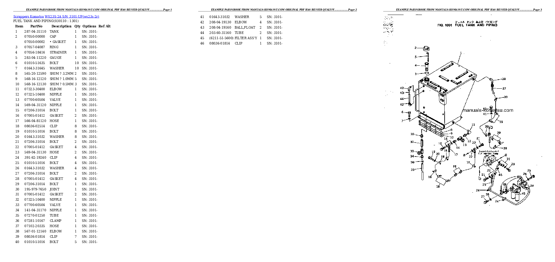 Protected: WS23S-2A S/N 3101-UP Partsbook