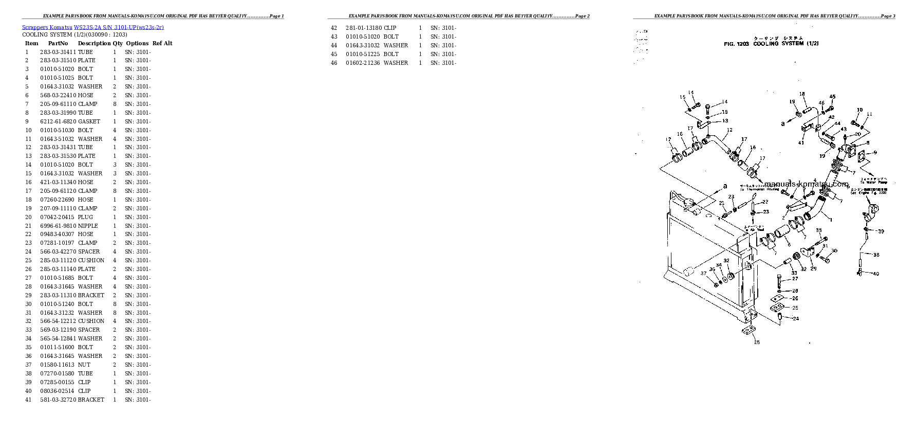 Protected: WS23S-2A S/N 3101-UP Partsbook