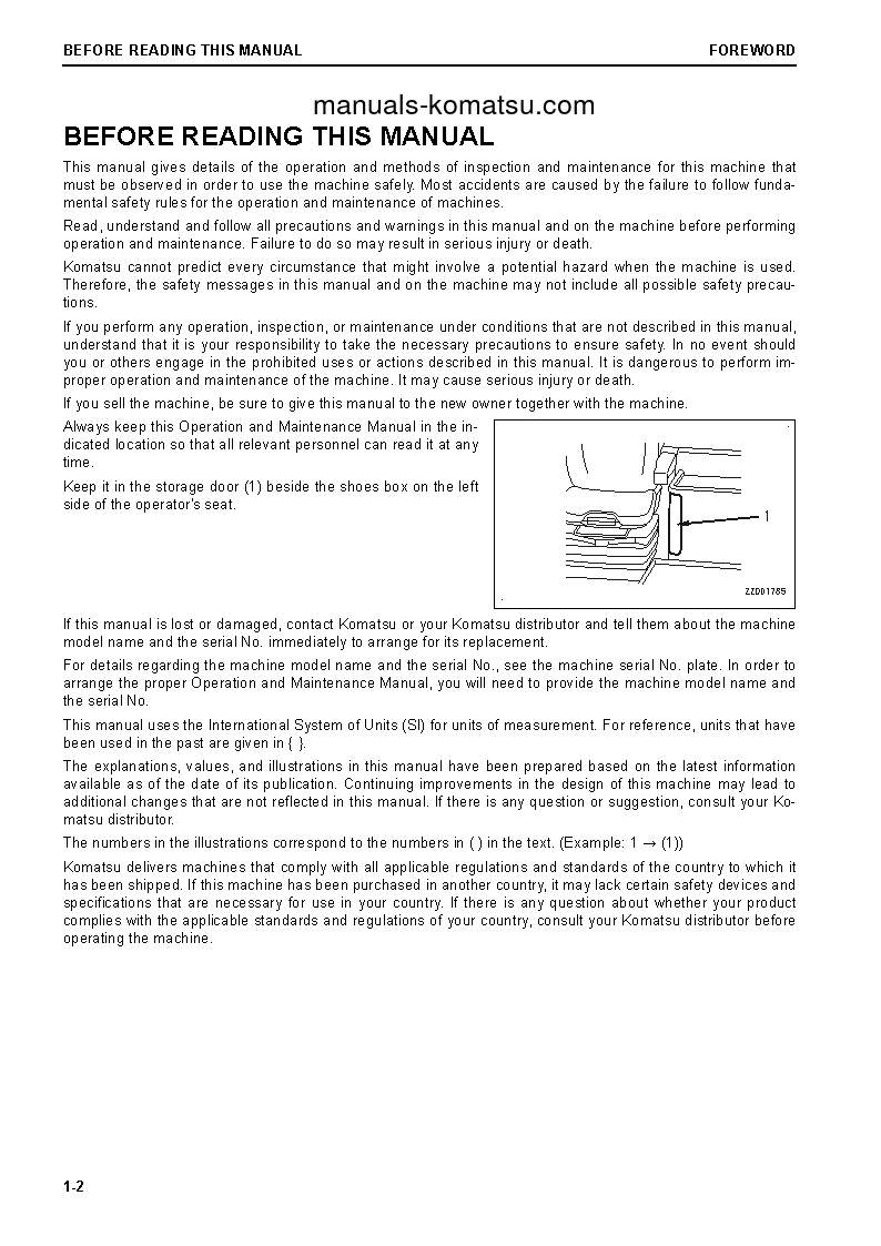 Protected: WA500-8(USA) S/N A96001-UP Operation manual (English)