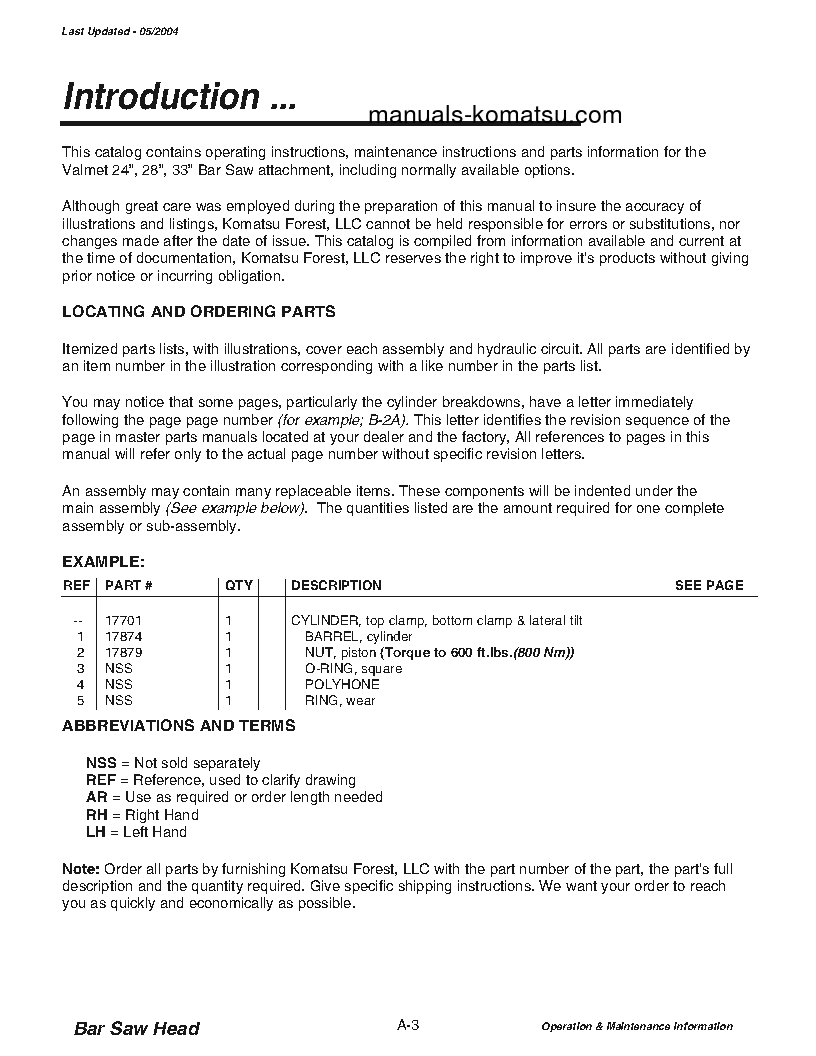 Protected: 233-1(USA) S/N A10001-UP Operation manual (English)