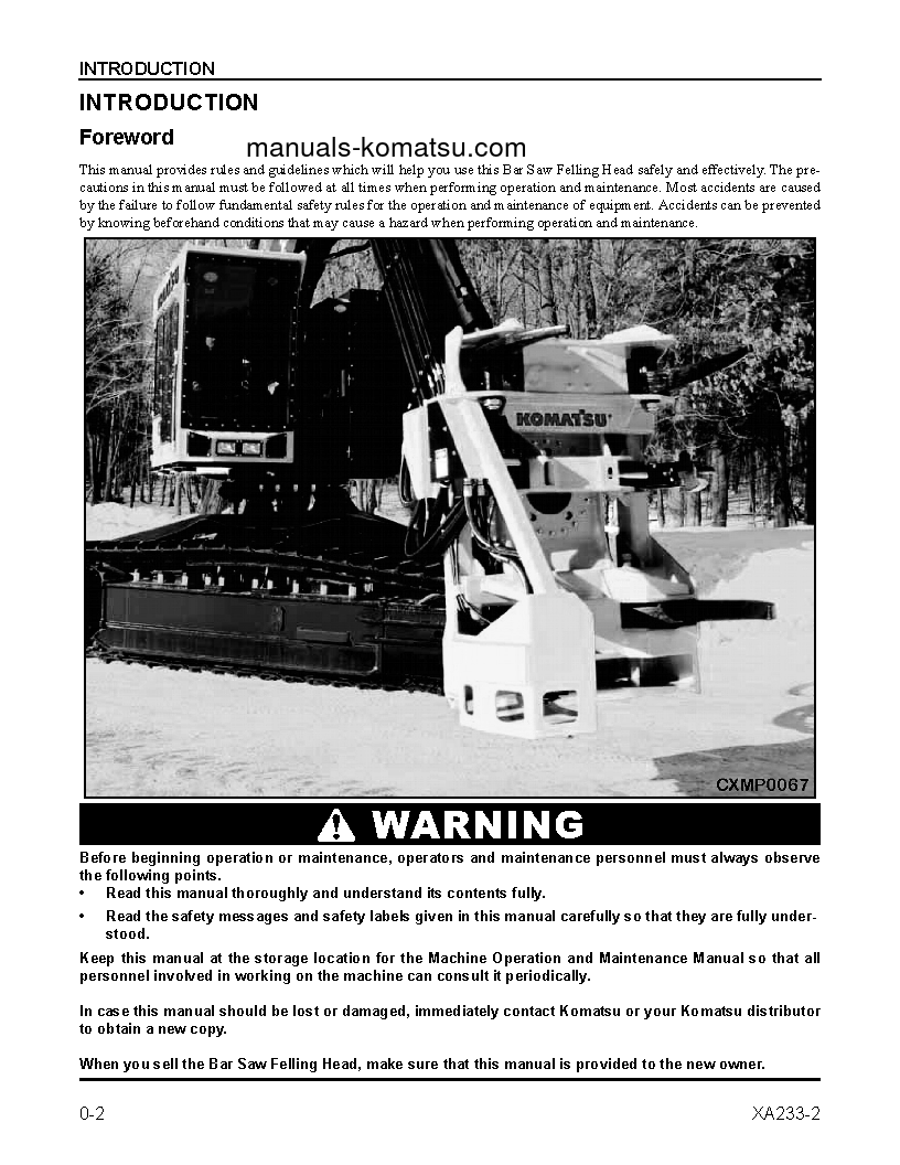 Protected: XA233-2(USA) S/N A4001-UP Operation manual (English)