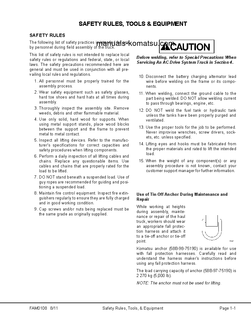 Protected: 930E-4(USA) S/N A31693-A31697 Field assembly manual (English)