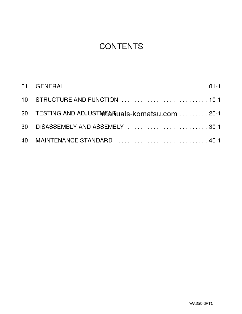 Protected: WA250PT-3(JPN) S/N A75001-UP Shop (repair) manual (English)