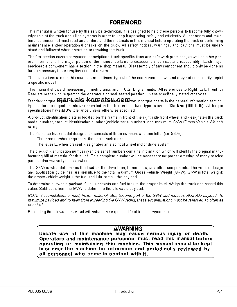 Protected: 730E(USA) S/N A30312-A30426 Shop (repair) manual (English)