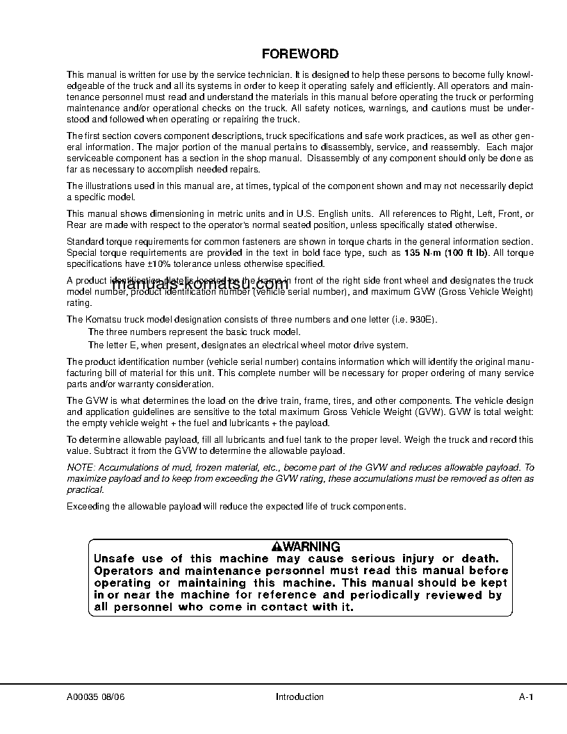 Protected: 730E(USA) S/N A30427-A30538 Shop (repair) manual (English)