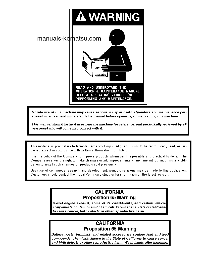 Protected: 730E(USA) S/N A30552-A30580 Shop (repair) manual (English)