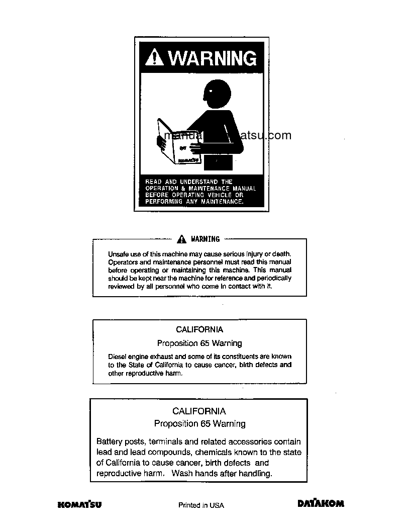 Protected: D45P-1(JPN) S/N 1501-1800 Operation manual (English)