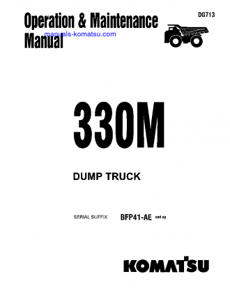330M(USA)-SA12V140Z-1 ENG S/N BFP41-AE-UP Operation manual (English)