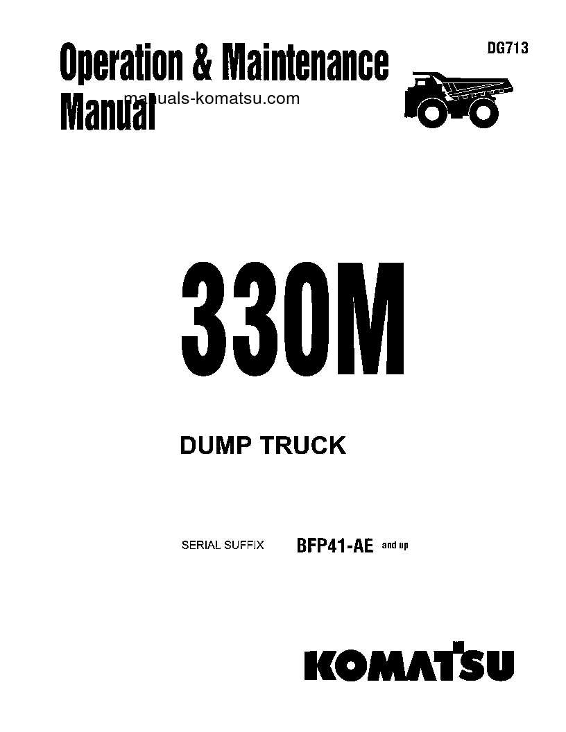330M(USA)-SA12V140Z-1 ENG S/N BFP41-AE-UP Operation manual (English)