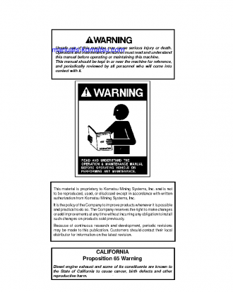 530M(USA) S/N A30002-A30038 Operation manual (English)