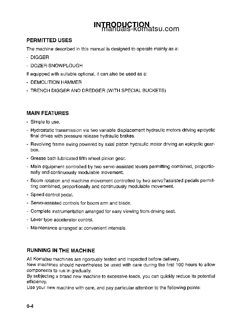 Protected: PC95-1(ITA) S/N R00007-R01616 Operation manual (English)