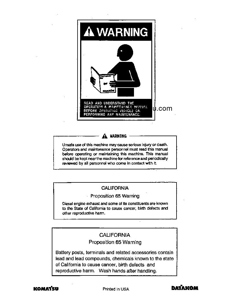 PC240LC-6(GBR)-K S/N K34001-K34226 Operation manual (English)