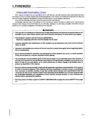 PC150LC-6(GBR)-K S/N K30001-K32000 Operation manual (English)