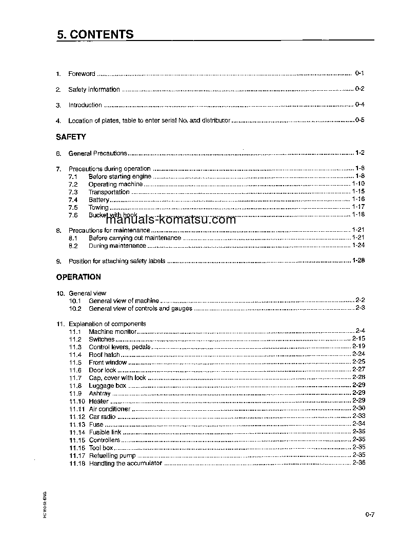 Protected: PC150LC-6(GBR)-K S/N K30001-K32000 Operation manual (English)