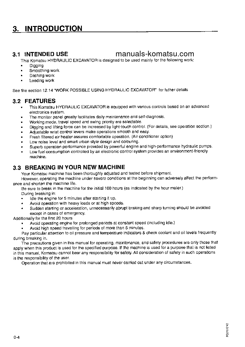 Protected: PC240LC-6(GBR)-K S/N K30001-K32000 Operation manual (English)