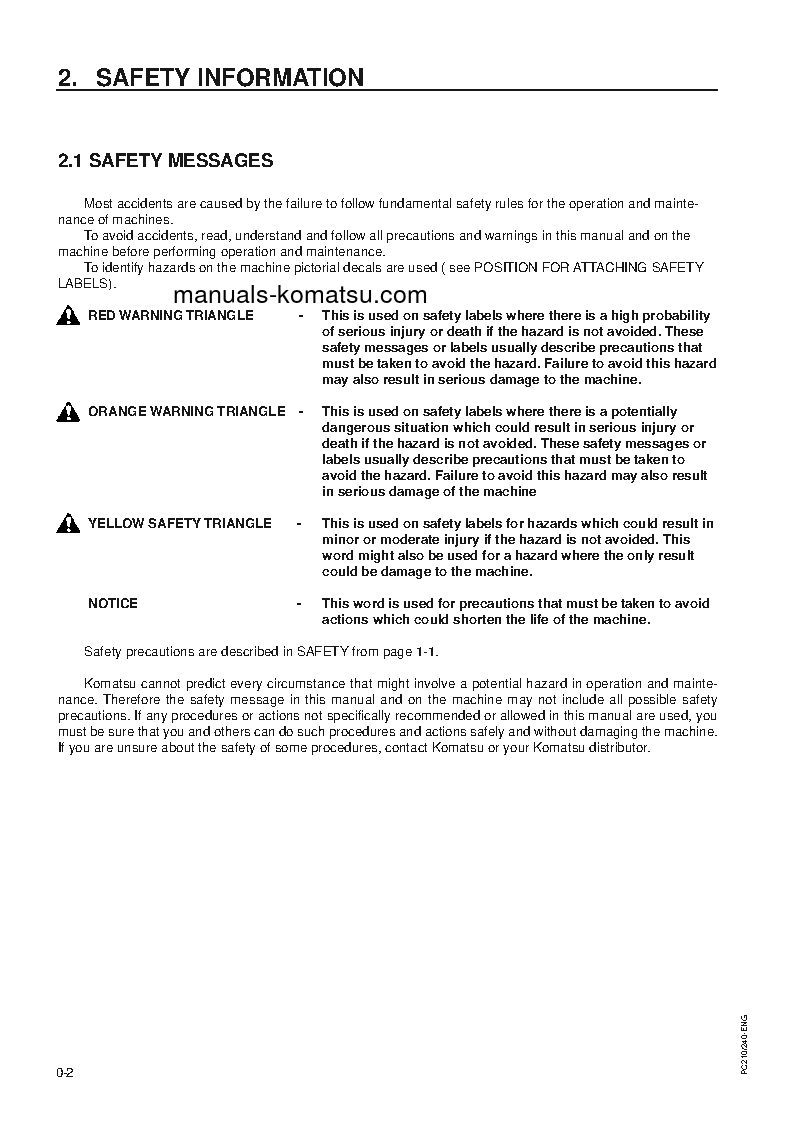 Protected: PC240LC-6(GBR)-K S/N K32001-K34226 Operation manual (English)