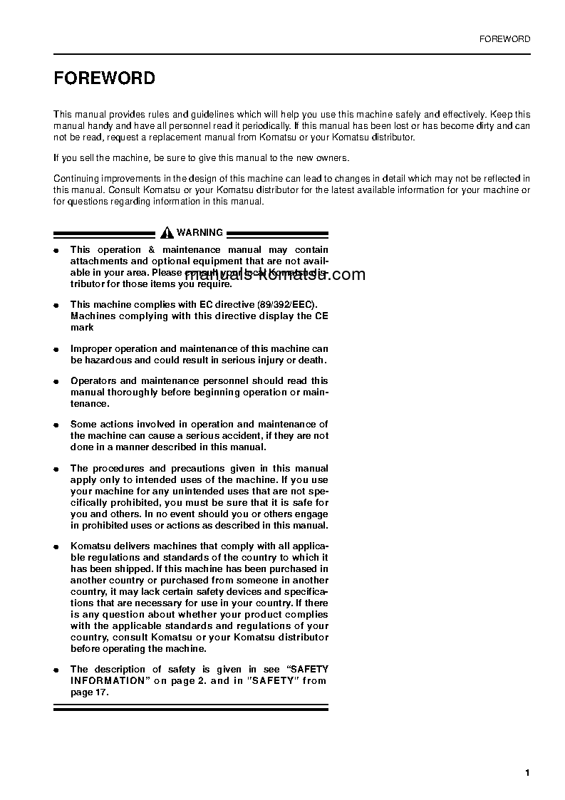 Protected: PC240LC-6(GBR)-K S/N K34227-UP Operation manual (English)