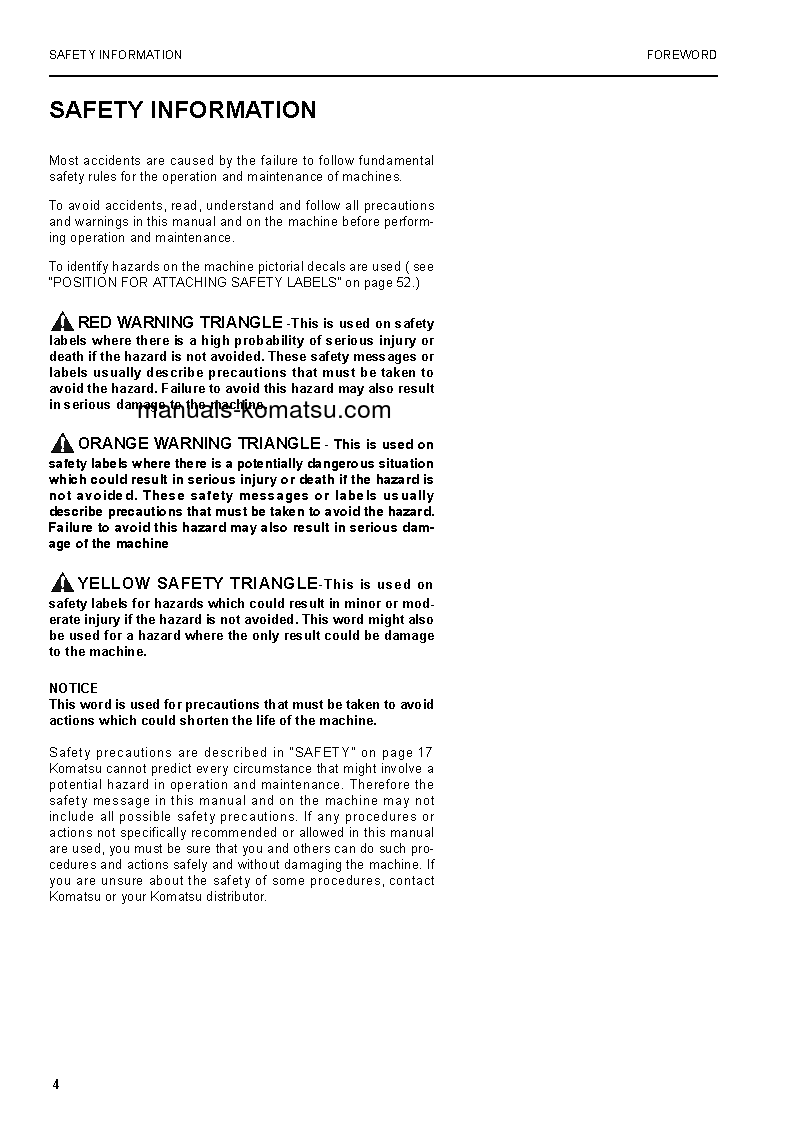 Protected: PC750LC-6(GBR)-1 S/N K32001-UP Operation manual (English)